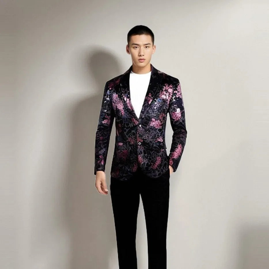 The Humphrey Velvet Blazer Suit Jacket - Multiple Colors