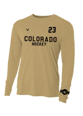 University of Colorado Gold Long Sleeve Performance Crew