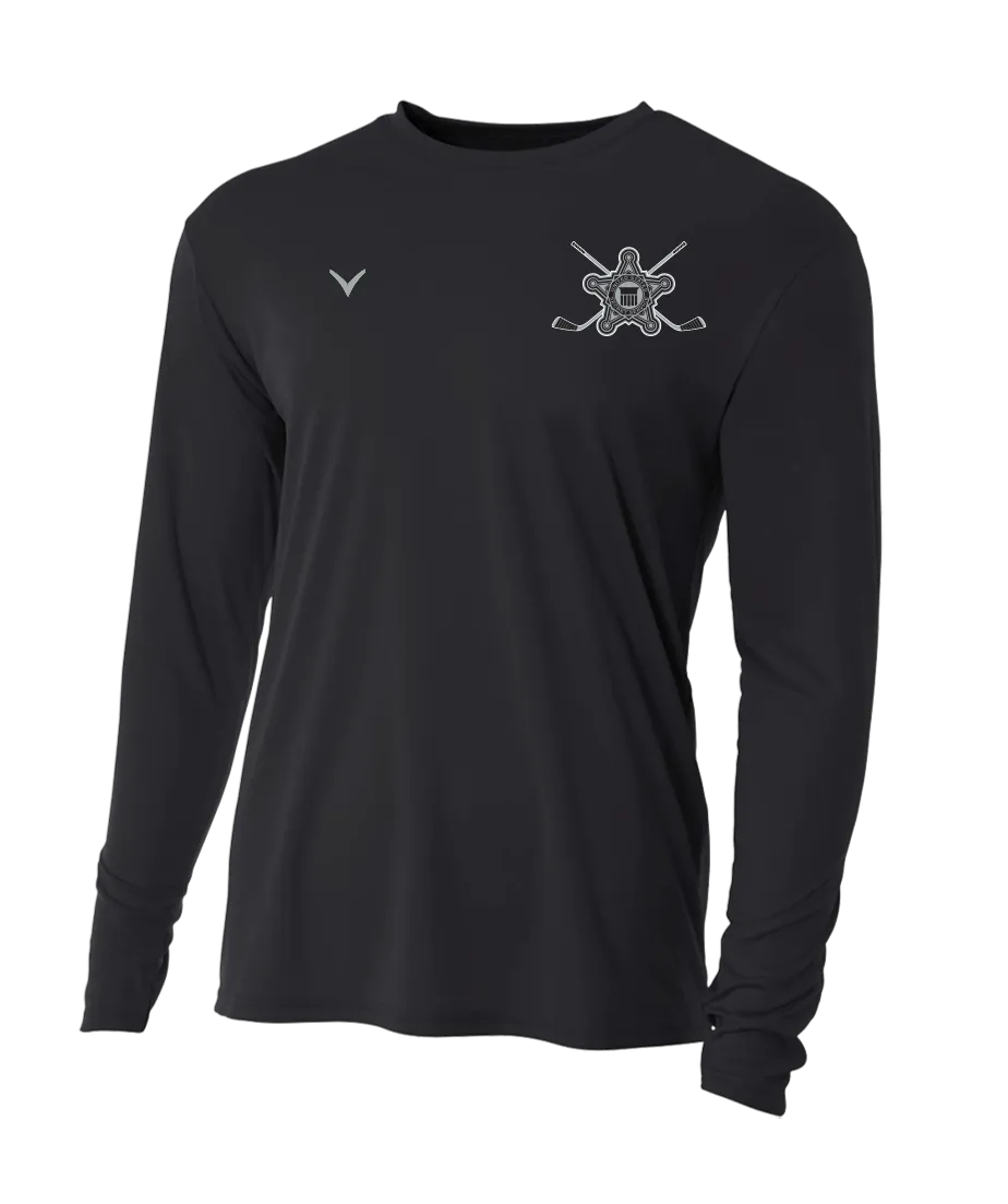 US Secret Service Black Long Sleeve Performance Crew