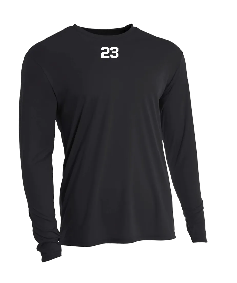 US Secret Service Black Long Sleeve Performance Crew