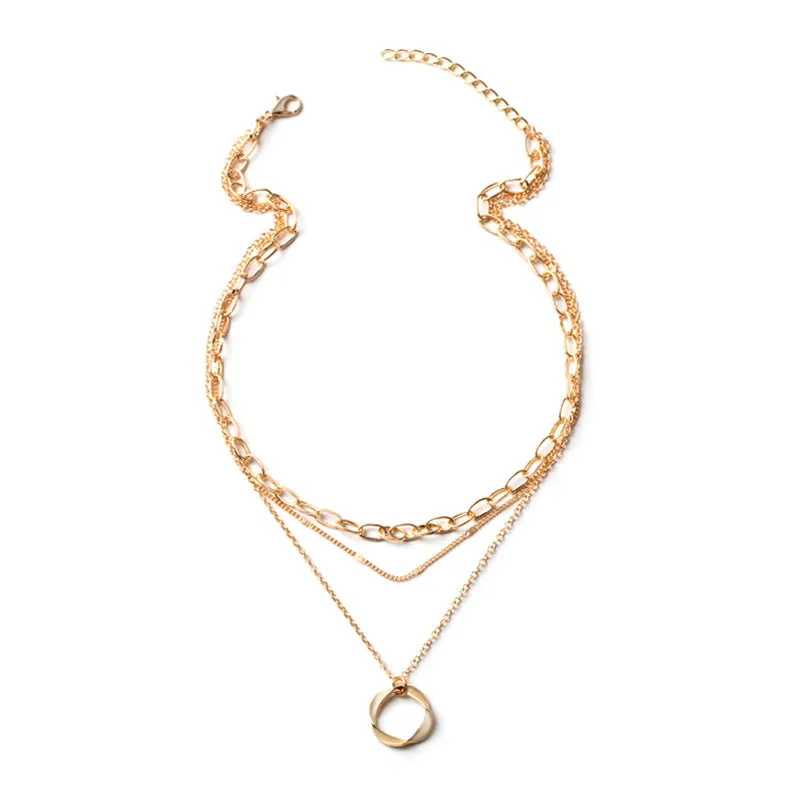 Women's Collar chain choker rule necklace