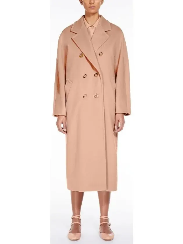 Women’s Double-Breasted Wool and Cashmere-blend Icon Coat, Pink