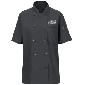 Women's Short Sleeve Chef Coat with OilBlok   MIMIX®